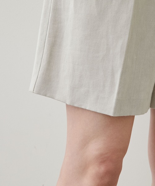 GALLARDAGALANTE（ガリャルダガランテ）の「ウールリネンショートパンツ（チノパンツ・レディース・ベージュ・0/1）」の17枚目の写真