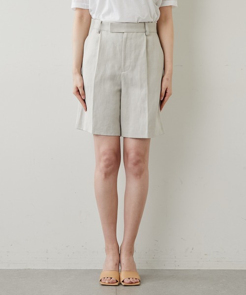 GALLARDAGALANTE（ガリャルダガランテ）の「ウールリネンショートパンツ（チノパンツ・レディース・ベージュ・0/1）」の11枚目の写真