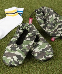 COLEMAN（コールマン）の「【Coleman/コールマン】もこもこ 裏ボア 総柄キャンプシューズ/ 裏ボア ルームシューズ/シューズ袋付き/【23-25cm】推奨（その他シューズ・メンズ）」