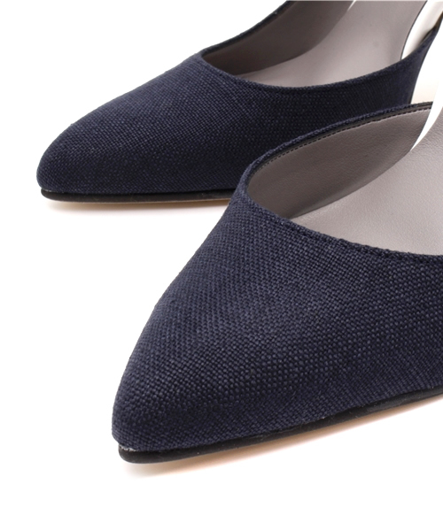 La TOTALITE（ラトータリテ）の「サトウサンコラボウチセパレートパンプス。（パンプス・レディース・ネイビー/イエロー・36.5/37.5/36/37）」の6枚目の写真