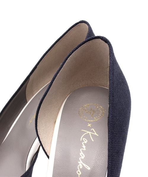 La TOTALITE（ラトータリテ）の「サトウサンコラボウチセパレートパンプス。（パンプス・レディース・ネイビー/イエロー・36.5/37.5/36/37）」の7枚目の写真