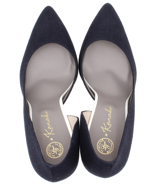 La TOTALITE（ラトータリテ）の「サトウサンコラボウチセパレートパンプス。（パンプス・レディース・ネイビー/イエロー・36.5/37.5/36/37）」の9枚目の写真