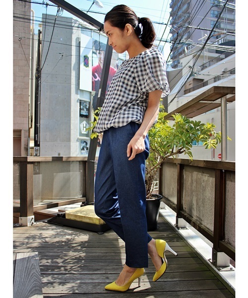 La TOTALITE（ラトータリテ）の「サトウサンコラボウチセパレートパンプス。（パンプス・レディース・ネイビー/イエロー・36.5/37.5/36/37）」の13枚目の写真