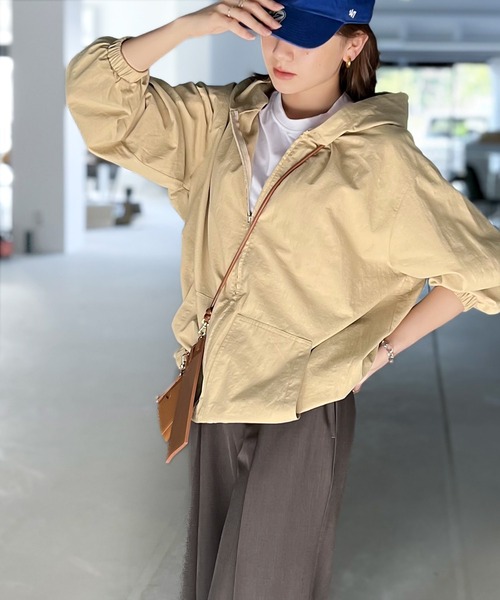 Java(ジャバ)の「《JaVaジャバ コラボ》大人スポーティー。綿100%ライトパーカー(マウンテンパーカー・レディース・ベージュ/ホワイト系その他/ライトカーキ/ブラック・LARGE/MEDIUM/SMALL/X-LARGE)」の22枚目の写真