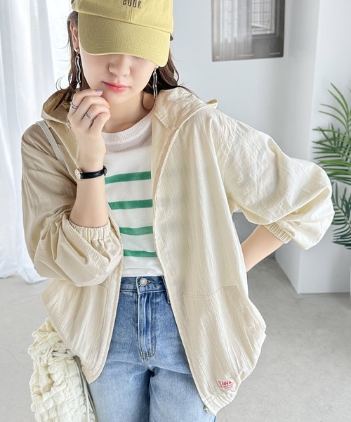 Java(ジャバ)の「《JaVaジャバ コラボ》大人スポーティー。綿100%ライトパーカー(マウンテンパーカー・レディース・ベージュ/ホワイト系その他/ライトカーキ/ブラック・LARGE/MEDIUM/SMALL/X-LARGE)」の17枚目の写真