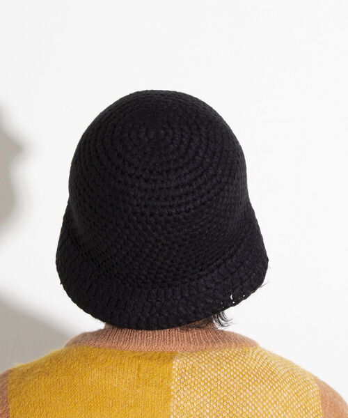 GLOSTER（グロスター）の「【GLOSTER/グロスター】クロシェかぎ編み クロシェハット ニットハット バケット（ハット・メンズ・アイボリー/ブラック・FREE）」の19枚目の写真