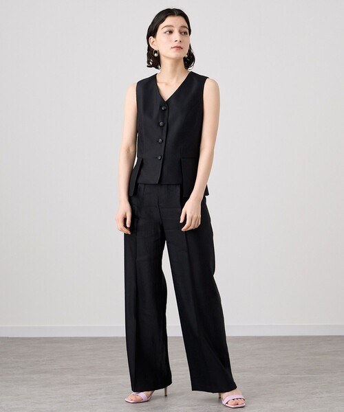 ANAYI(アナイ)の「ラミーストレッチペプラムジレ〈セットアップ対応商品〉(その他アウター・レディース・ブラック/ベージュ/オフホワイト・38)」の15枚目の写真
