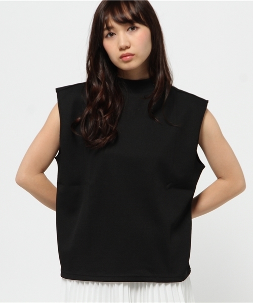 Kastane（カスタネ）の「【Kastane】ノースリーブハイネックプルオーバー（タンクトップ・レディース・ブラック系その他/オフホワイト/ホワイト系その他/ブラック・FREE）」の5枚目の写真