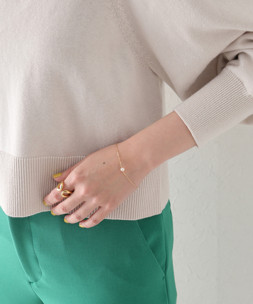 La TOTALITE(ラトータリテ)の「【PEARL INTERNATIONAL/パールインターナショナル】chain pearl bracelet(ブレスレット・レディース・ゴールド・FREE)」の5枚目の写真