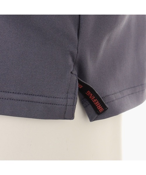 BRIEFING（ブリーフィング）の「【ブリーフィングゴルフ】MENS PANEL STRIPE HIGH NECK（ポロシャツ・メンズ・ブラック/ネイビー・M/L/XL）」の9枚目の写真