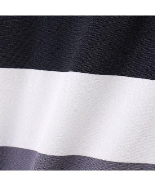 BRIEFING（ブリーフィング）の「【ブリーフィングゴルフ】MENS PANEL STRIPE HIGH NECK（ポロシャツ・メンズ・ブラック/ネイビー・M/L/XL）」の10枚目の写真