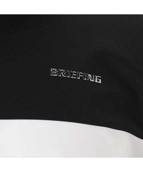 BRIEFING（ブリーフィング）の「【ブリーフィングゴルフ】MENS PANEL STRIPE HIGH NECK（ポロシャツ・メンズ・ブラック/ネイビー・M/L/XL）」の14枚目の写真