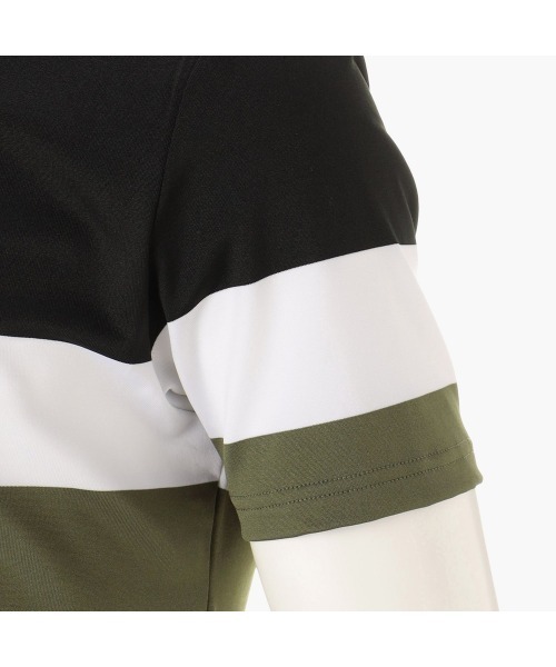 BRIEFING（ブリーフィング）の「【ブリーフィングゴルフ】MENS PANEL STRIPE HIGH NECK（ポロシャツ・メンズ・ブラック/ネイビー・M/L/XL）」の15枚目の写真
