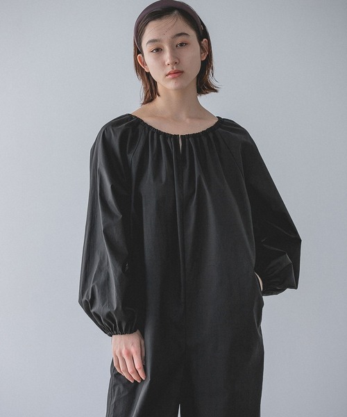 A part by(アパートバイ)の「【e/rm】ヘムデザインサロペット(サロペット/オーバーオール・レディース・ブラック・FREE)」の8枚目の写真