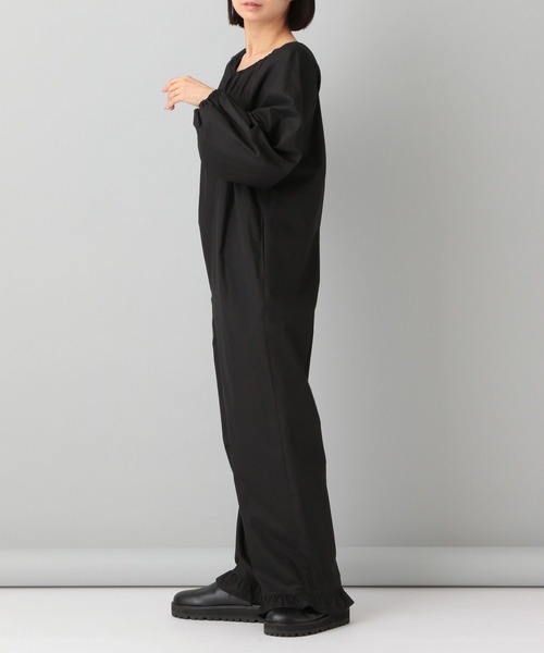 A part by(アパートバイ)の「【e/rm】ヘムデザインサロペット(サロペット/オーバーオール・レディース・ブラック・FREE)」の2枚目の写真