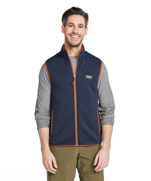 L.L.Bean（エルエルビーン）の「エアーライト・ニット・ベスト 米国フィット・レギュラー（ベスト・メンズ・ブルーグリーン/グレー/ネイビー/ダークグレー/ブラック・SMALL/LARGE/MEDIUM）」の6枚目の写真