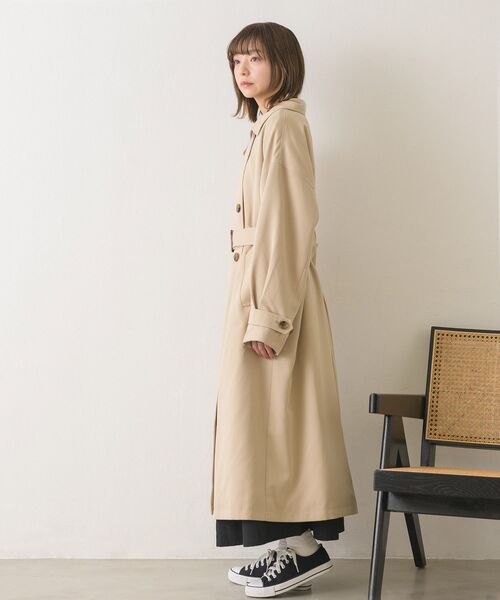 RETRO GIRL(レトロガール)の「スタンド2WAYトレンチコート(トレンチコート・レディース・ライトベージュ/ナチュラル・FREE)」の19枚目の写真