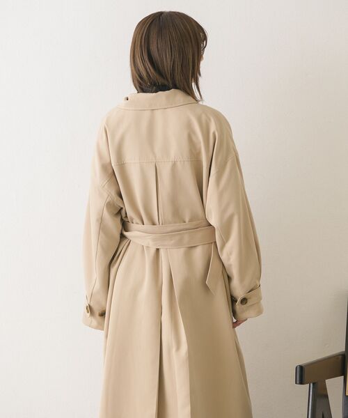 RETRO GIRL(レトロガール)の「スタンド2WAYトレンチコート(トレンチコート・レディース・ライトベージュ/ナチュラル・FREE)」の13枚目の写真