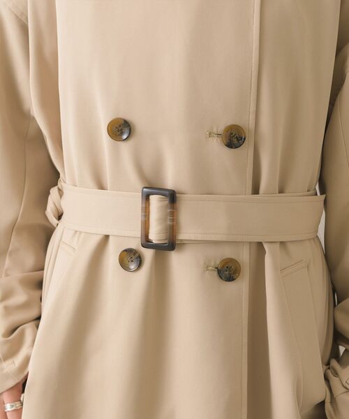 RETRO GIRL(レトロガール)の「スタンド2WAYトレンチコート(トレンチコート・レディース・ライトベージュ/ナチュラル・FREE)」の8枚目の写真