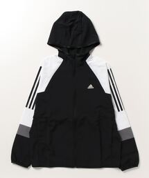 アディダス adidas ルーズフィット_フード付きクロスジャケット