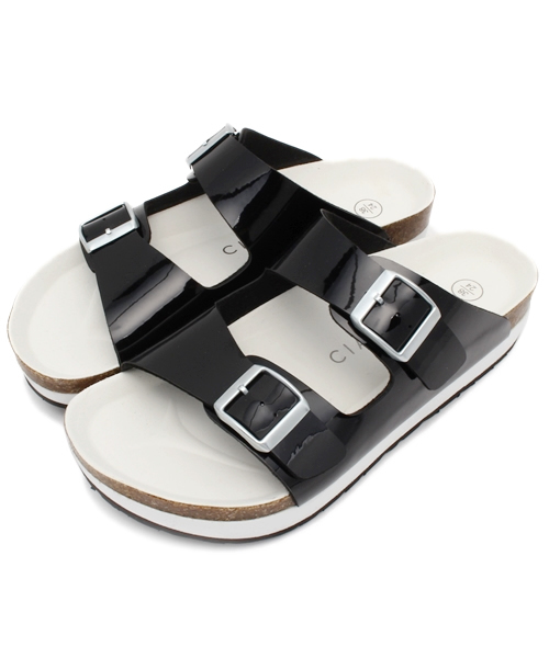 CIAOPANIC TYPY（チャオパニックティピー）の「ベルトフラットサンダル（サンダル・レディース・シルバー/その他23/ブラック/ホワイト・36/37/38）」の2枚目の写真