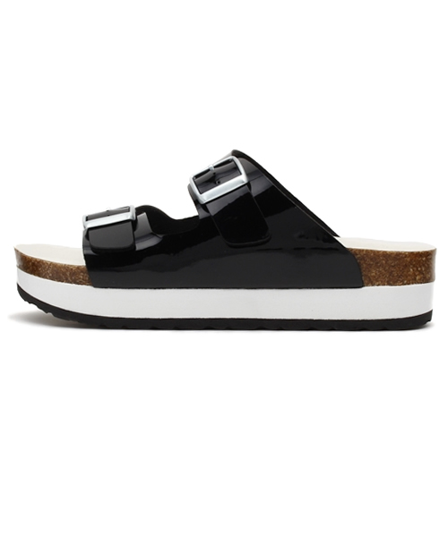 CIAOPANIC TYPY（チャオパニックティピー）の「ベルトフラットサンダル（サンダル・レディース・シルバー/その他23/ブラック/ホワイト・36/37/38）」の5枚目の写真