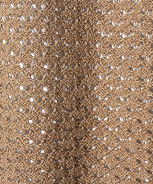 GLOSTER（グロスター）の「【GLOSTER/グロスター】透かし編みニットポロ クロシェ編み ポロ ニットポロ ポロシャツ（ポロシャツ・メンズ・ブラック/ライトグリーン/キャメル・M/L）」の17枚目の写真