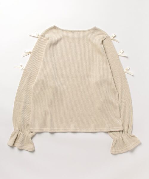 flower（フラワー）の「トウィンクルリボントップ（Tシャツ/カットソー・レディース・イエロー/グレー・FREE）」の9枚目の写真