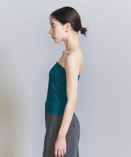 BEAUTY&YOUTH UNITED ARROWS（ビューティーアンドユースユナイテッドアローズ）の「コットンブレンド 天竺 ブラカップ ビスチェ（チューブトップ・レディース・ブラック/ターコイズブルー/オリーブ/その他7・FREE）」の6枚目の写真