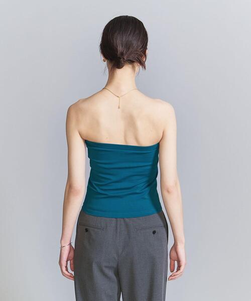 BEAUTY&YOUTH UNITED ARROWS（ビューティーアンドユースユナイテッドアローズ）の「コットンブレンド 天竺 ブラカップ ビスチェ（チューブトップ・レディース・ブラック/ターコイズブルー/オリーブ/その他7・FREE）」の7枚目の写真