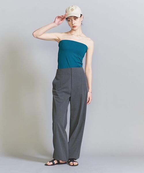 BEAUTY&YOUTH UNITED ARROWS（ビューティーアンドユースユナイテッドアローズ）の「コットンブレンド 天竺 ブラカップ ビスチェ（チューブトップ・レディース・ブラック/ターコイズブルー/オリーブ/その他7・FREE）」の10枚目の写真