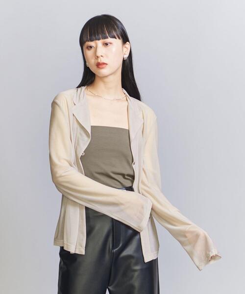 BEAUTY&YOUTH UNITED ARROWS（ビューティーアンドユースユナイテッドアローズ）の「コットンブレンド 天竺 ブラカップ ビスチェ（チューブトップ・レディース・ブラック/ターコイズブルー/オリーブ/その他7・FREE）」の16枚目の写真