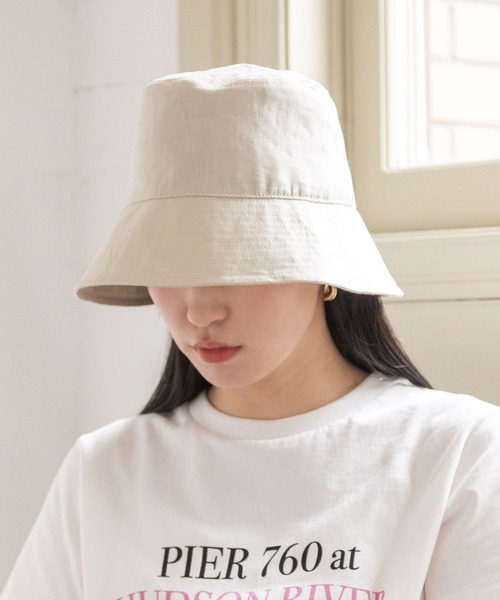 LOWRYS FARM(ローリーズファーム)の「バケットハット 191374(ハット・レディース・ブラック/ブラウン/アイボリー/ブラック系その他/オフホワイト/ブラウン系その他/ブラック系その他2・FREE)」の2枚目の写真