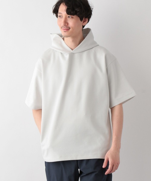 GLOBAL WORK(グローバルワーク)の「ライトクッションCOOLパーカー/半袖/163731(パーカー・メンズ・ライトグレー/ホワイト系その他2/グリーン・MEDIUM/SMALL/X-LARGE/LARGE)」の11枚目の写真