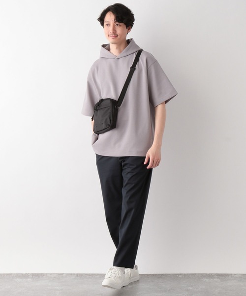 GLOBAL WORK(グローバルワーク)の「ライトクッションCOOLパーカー/半袖/163731(パーカー・メンズ・ライトグレー/ホワイト系その他2/グリーン・MEDIUM/SMALL/X-LARGE/LARGE)」の13枚目の写真