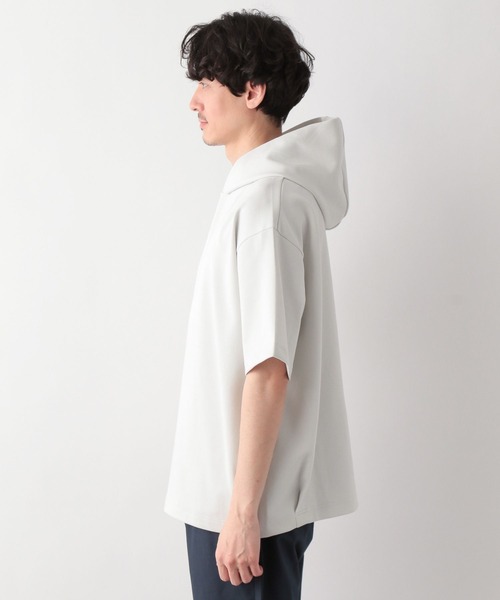 GLOBAL WORK(グローバルワーク)の「ライトクッションCOOLパーカー/半袖/163731(パーカー・メンズ・ライトグレー/ホワイト系その他2/グリーン・MEDIUM/SMALL/X-LARGE/LARGE)」の18枚目の写真