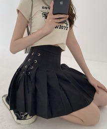 サイドレースアップミニスカート