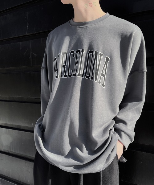 Figments（フィグメンツ）の「BARCELONAロンT（Tシャツ/カットソー・レディース・ダークグレー/ブラック・FREE）」の11枚目の写真