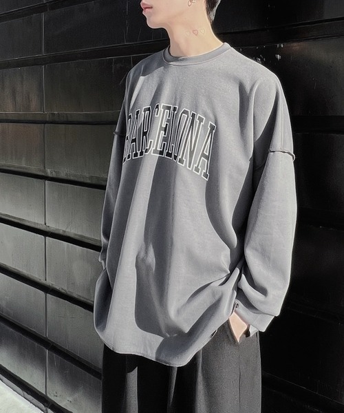 Figments（フィグメンツ）の「BARCELONAロンT（Tシャツ/カットソー・レディース・ダークグレー/ブラック・FREE）」の12枚目の写真