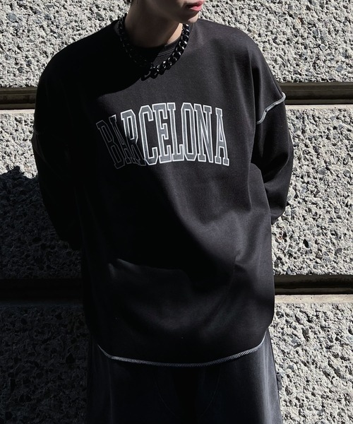 Figments（フィグメンツ）の「BARCELONAロンT（Tシャツ/カットソー・レディース・ダークグレー/ブラック・FREE）」の15枚目の写真