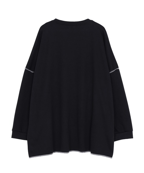 Figments（フィグメンツ）の「BARCELONAロンT（Tシャツ/カットソー・レディース・ダークグレー/ブラック・FREE）」の19枚目の写真