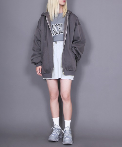 Figments（フィグメンツ）の「BARCELONAロンT（Tシャツ/カットソー・レディース・ダークグレー/ブラック・FREE）」の8枚目の写真