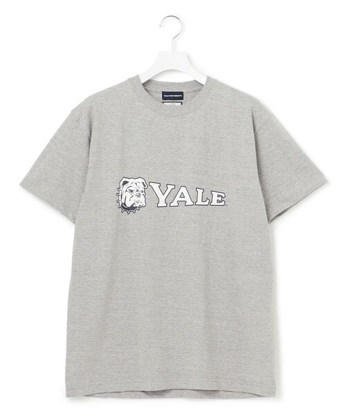 J.PRESS YORK STREET（ジェイプレスヨークストリート）の「【UNISEX】YALE × J.PRESS YORK STREET コラボTシャツ（Tシャツ/カットソー・メンズ・ホワイト系/ダルブルー系/ネイビー系/ライトグレー系・MEDIUM/LARGE/SMALL）」の2枚目の写真