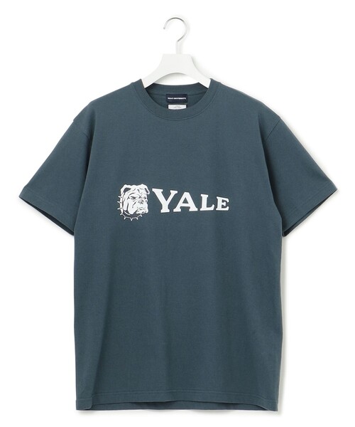 J.PRESS YORK STREET（ジェイプレスヨークストリート）の「【UNISEX】YALE × J.PRESS YORK STREET コラボTシャツ（Tシャツ/カットソー・メンズ・ホワイト系/ダルブルー系/ネイビー系/ライトグレー系・MEDIUM/LARGE/SMALL）」の4枚目の写真