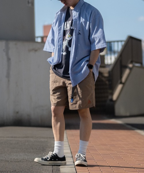 Red Cap Girl（レッドキャプガール）の「【a-r】〔Red Cap Girl/レッドキャップガール〕ブロード ワンポイント刺繍 オーバーサイズ 半袖BDシャツ（シャツ/ブラウス・メンズ・その他/サックスブルー/ブルー系その他/ホワイト/ブルー系その他2/ネイビー/ブラック・LARGE/MEDIUM）」の19枚目の写真