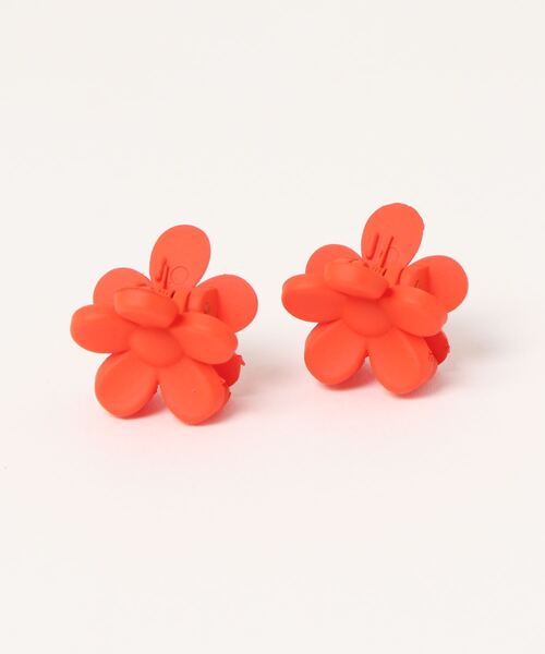 bibmilk(ビブミルク)の「BIBMILK FLOWER 2P CLIP VIVID(バレッタ/ヘアクリップ・キッズ・フューシャピンク/レッド/イエロー/パープル/グリーン/ラベンダー/ブルー/ダークグリーン/ピンク/オレンジ・ONE SIZE)」の10枚目の写真