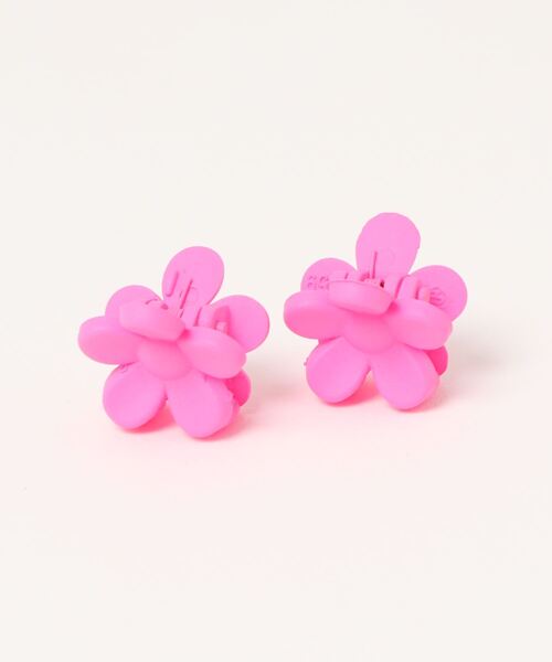 bibmilk(ビブミルク)の「BIBMILK FLOWER 2P CLIP VIVID(バレッタ/ヘアクリップ・キッズ・フューシャピンク/レッド/イエロー/パープル/グリーン/ラベンダー/ブルー/ダークグリーン/ピンク/オレンジ・ONE SIZE)」の8枚目の写真