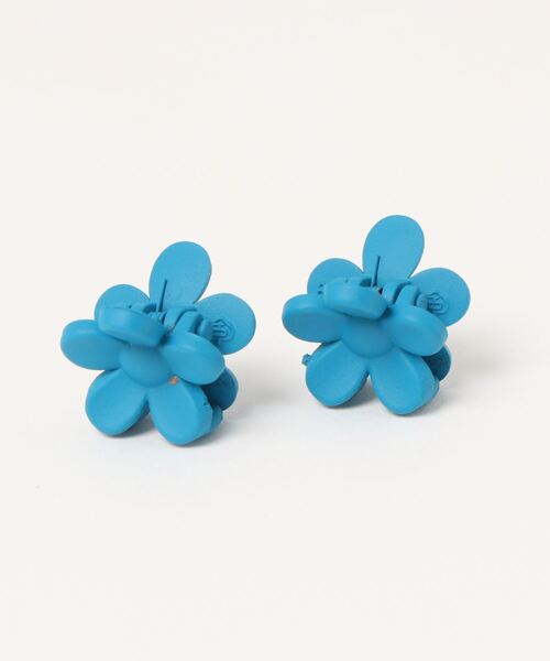 bibmilk(ビブミルク)の「BIBMILK FLOWER 2P CLIP VIVID(バレッタ/ヘアクリップ・キッズ・フューシャピンク/レッド/イエロー/パープル/グリーン/ラベンダー/ブルー/ダークグリーン/ピンク/オレンジ・ONE SIZE)」の2枚目の写真