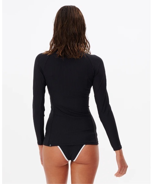 【セール】【RIPCURL（リップカール）】レディース長袖ラッシュガード UPF 50+ PREMIUM SURF ZIP THRU LS UV（ラッシュガード）｜RIP CURL（リップカール）