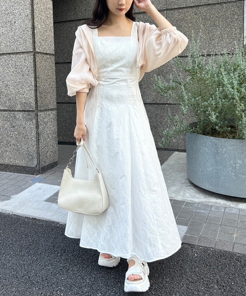 one after another NICE CLAUP（ワンアフターアナザーナイスクラップ）の「新色追加/シアーボリュームショートマウンテンパーカー（マウンテンパーカー・レディース・オフホワイト/アイボリー/グレイッシュベージュ/ミント・FREE）」の14枚目の写真